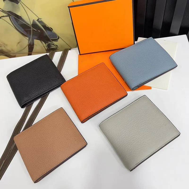 Classic 2022 designer wallet men real leather canvas Business credit card holders women designers wallets Purse Cardholder with box