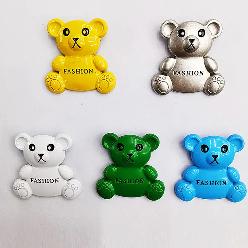 Multicolor Cute Bear Brooch Women Girl Bear Brooches Suit Lapel Pin Silk Scarf Decorative Buckle Fashion Jewelry