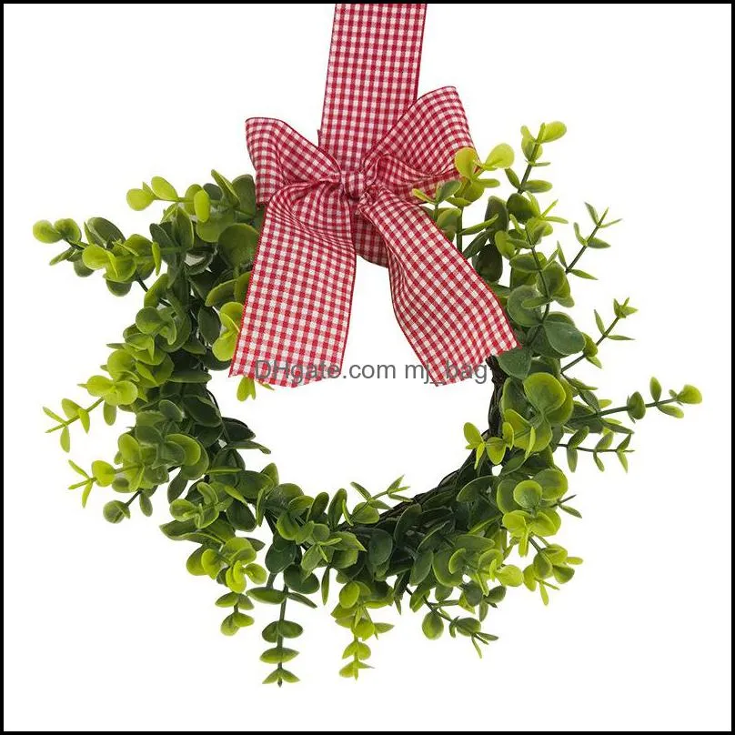 christmas ornaments burlap ribbon rattan wreath ornament kitchen cabinet boxwood door hanging garland