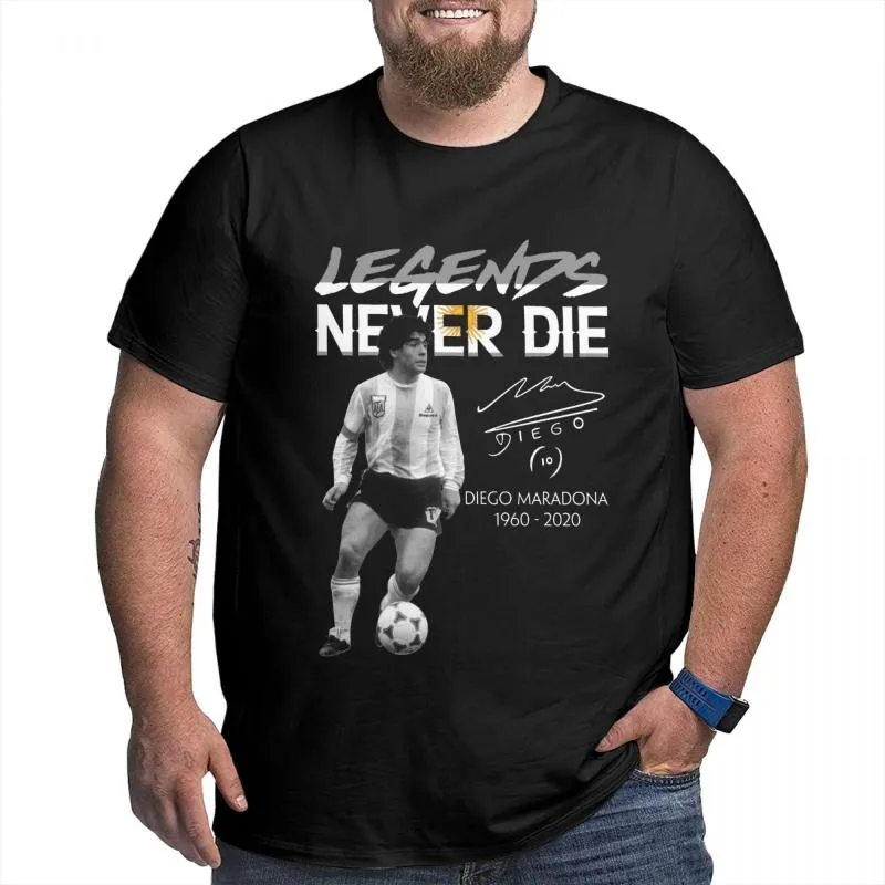 Men's T-Shirts Legends Never Die Diego Maradona T Shirt Cotton Men Short SleeveMen's