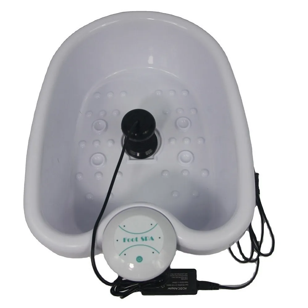 Detox Foot Massager Electric Pressoterapi Foot Spa Bath Machine Cleanse Massage Fötter Care Bath Basin Array Aqua Masajeador