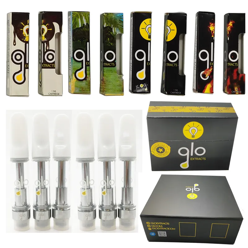 Glo Carts Ceramic Coil Carts Atomizers E Cigarettes 510 Thread Battery