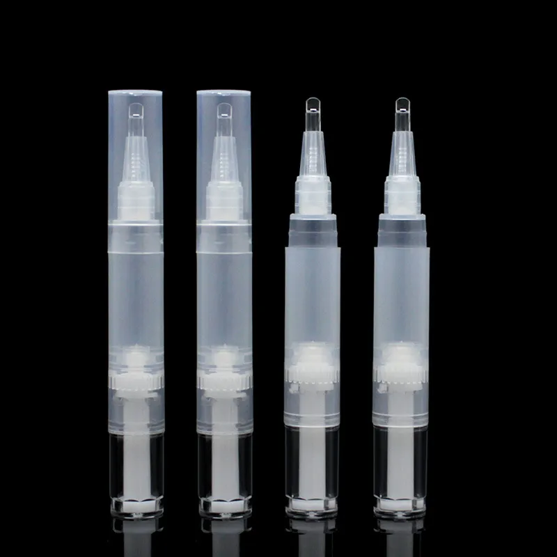 3ml 5ml twist up matita lipgloss packaging contenitore tubo penna cosmetica con punta applicatore pennello in silicone