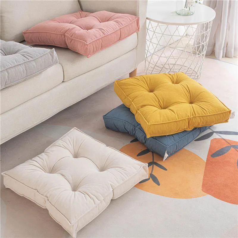 Cushion Decorative Pillow Square Pouf Floor Cushions Soft Seat Pad