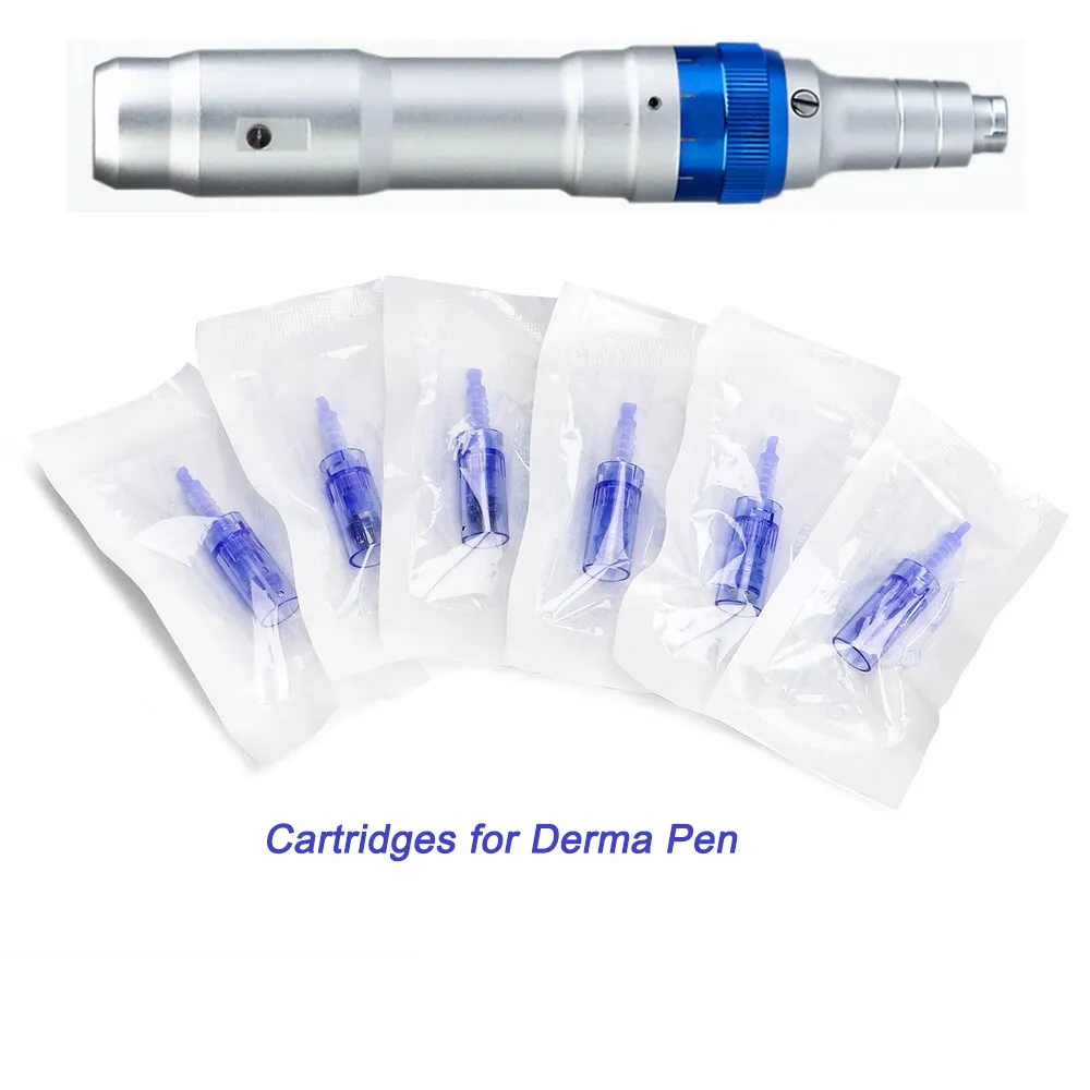 Dr. Pen A6 Microneedle Roller Head Authentic Microneedling Rollers Auto Rollings Cartridge 9/12/24/36/42/NANO Pins for Derma Pen