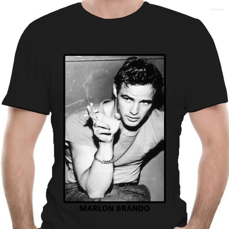 Camisetas masculinas Marlon Brando Movie Camiseta Hombres Mujeres All Tamesmen Mild22