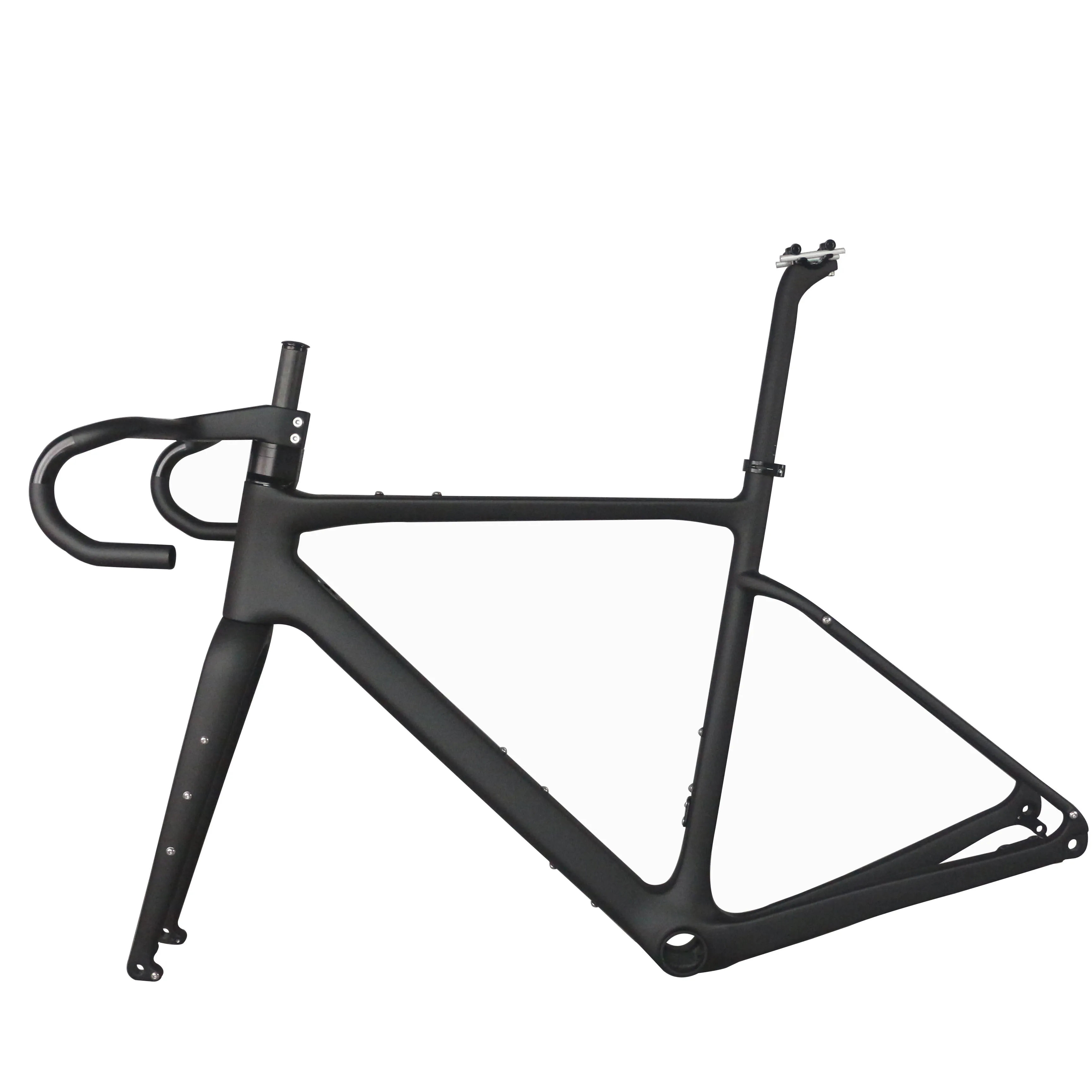 Seraph GR044 Gravel Bike Frame: Full Carbon Toray T1000 Disc Frame, BB386,  Setback Sizes New!