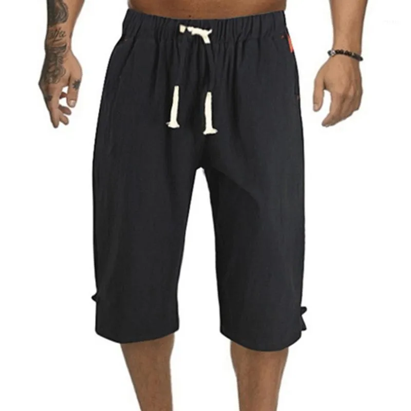 Homme Bermuda Board séchage rapide plage noir hommes Shorts longs été culottes 2022 mince 3/4 longueur pantalon pantalon