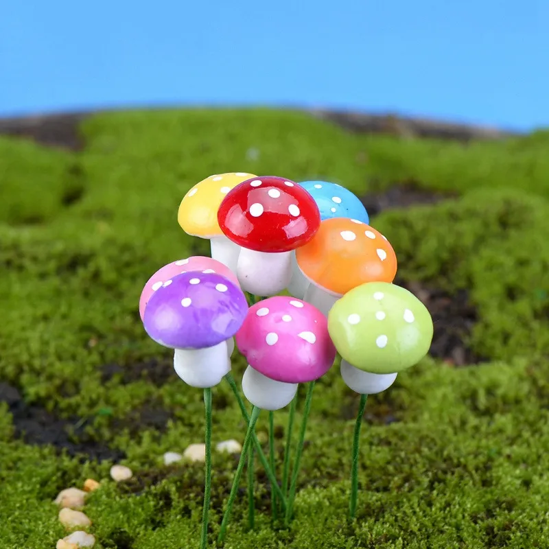 Schuim kleine paddestoel diy micro landschap potplanten simulatie champignons decoratie tuinieren kleurrijke paddestoel ornament bh6250 WHLY