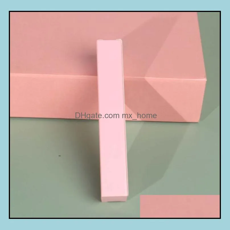 lip gloss tube paper box glaze hose pink packing carton cosmetics eyeliner pencil mascara empty package case small long thin boxes customized
