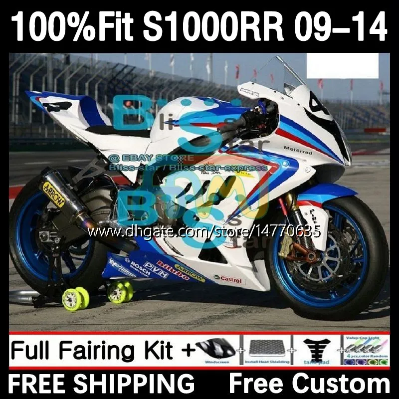 OEM FAIRINGS KIT FÖR BMW S 1000RR 1000 RR S1000-RR 09-14 2DH.113 S-1000RR S1000 RR 2009 2010 2011 2012 2013 2014 S1000RR 09 10 11 12 13 14 Injektion Mögel Body Blue Blue