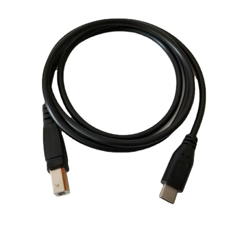 USB 3.1 Type C to USB Standard B Port Data Extension Cable для электрического пианино Android Phone OTG Подключение принтера Черный 1M