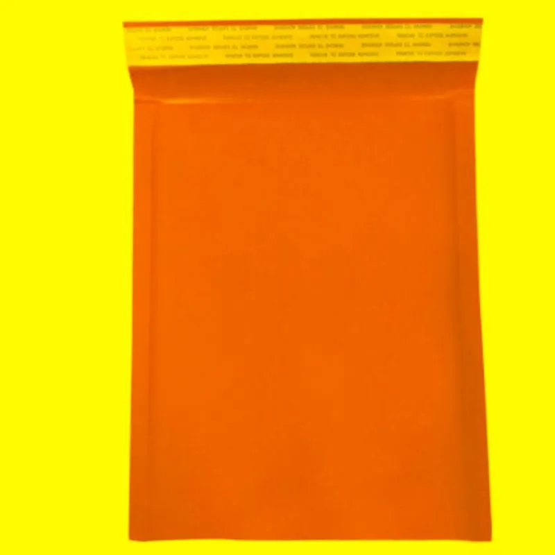 Confezione regalo 10 pezzi di carta gialla Imballaggio buste imbottite anti-pressione buste a prova di umidità Borsa a bolle autosigillante MailingGift