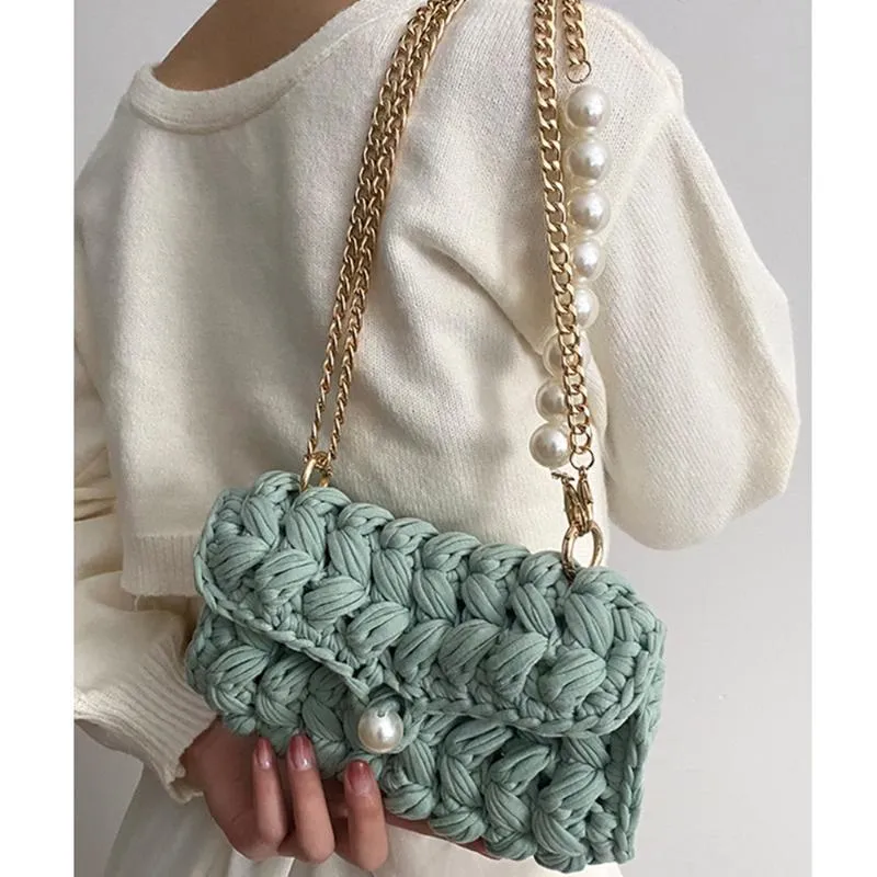 Bolsos de cuerda a ganchillo cheap
