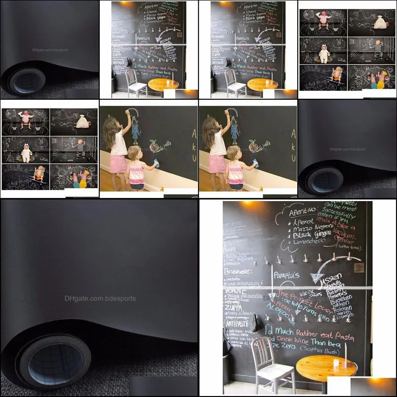 Chalk Board Blackboard Stickers Removable Vinyl Draw Decor Mural Decals Art Chalkboard Wall Sticker For Kids Rooms