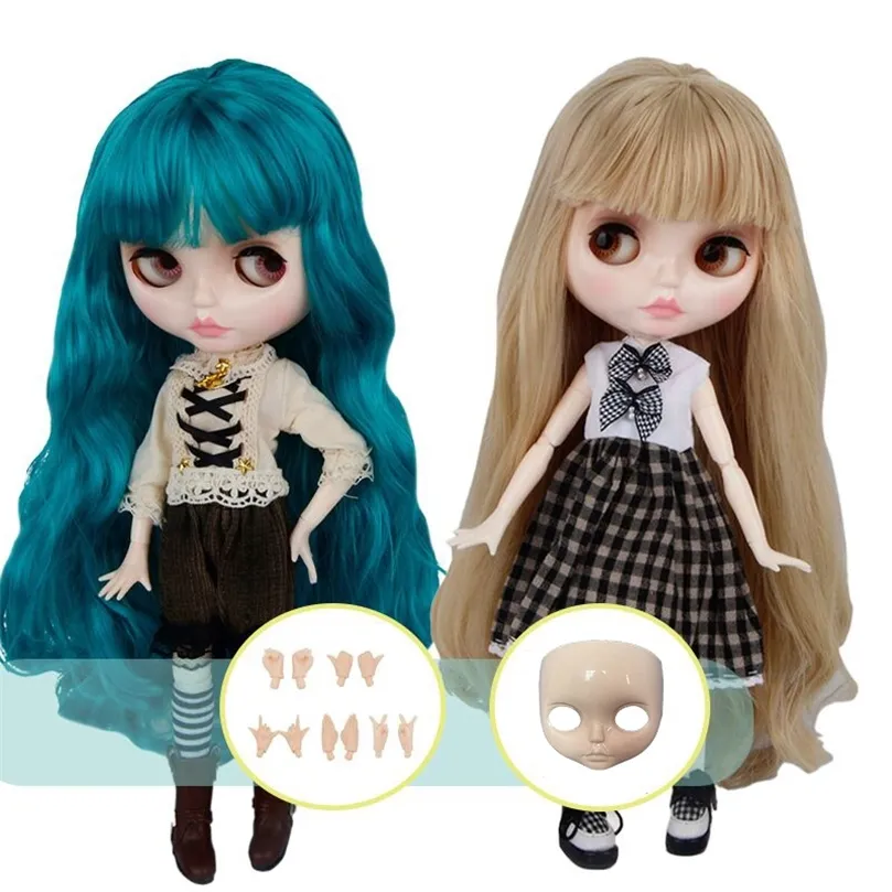 Blythes Doll 16 Joint Body 30CM Blyth Toys Viso lucido naturale con mani e viso Bambole di moda fai da te Regalo per ragazza 220701