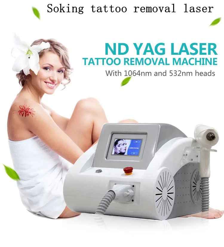 Professionnel Permanent Pigment Acné Cicatrice ND YAG Laser Machine Détatouage Sourcil Laser 1064nm 532nm Carbone Peeling Q Commuté