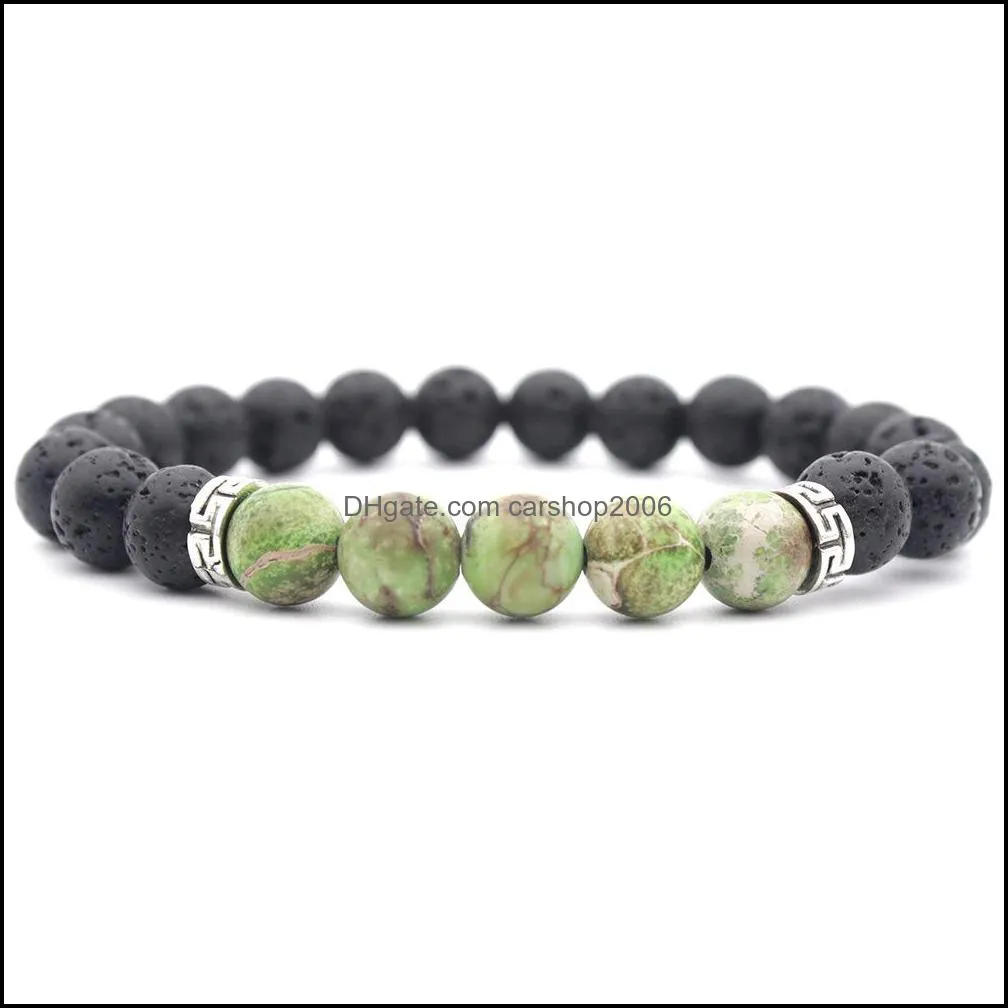 essential oil diffuser bracelet for women men gift 7 chakra bangle 8mm yoga beads jewelry natural lave stone bracelets free dhl