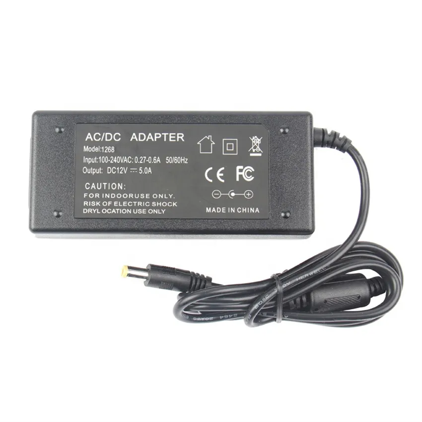 lighting transformer Factory Price AC/DC power adapter 12v 24v power supply 30w 60W 120w For LED LCD CCTV adaptor