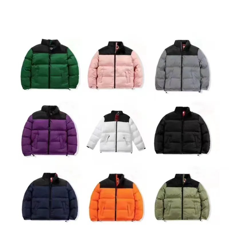 Designerka kurtka męska mens puffer kurtki mężczyźni mężczyźni Kobiety Jakość ciepłej kurtki stylistki zimowe płaszcze 9 kolory rozmiar m-2xl