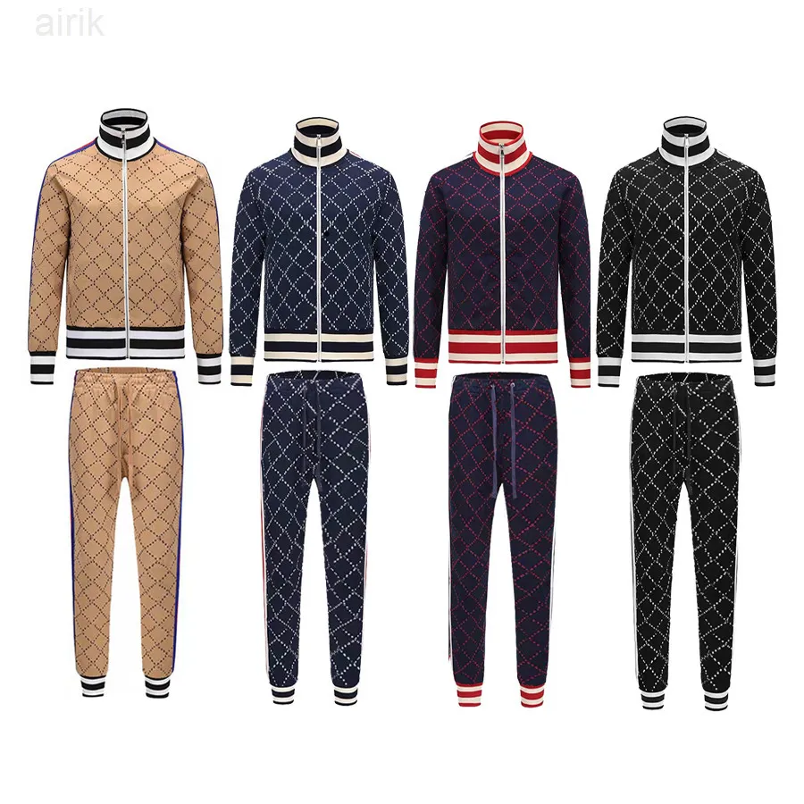 Mens Tracksuit Two Pieces Sets Jackets Hoodie Pants With Letters Fashion Style Spring Autumn Outwear Sports Set Tracksuits Jacket Tops Suits