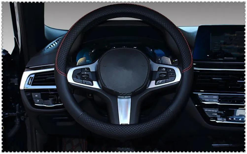 Крышка рулевого колеса Auto Advanced Car Cover Pu Leather Code M Accessories 38 см для HND-3 Veloster I10 LPI 30BLUE RSTEREENGERENTER