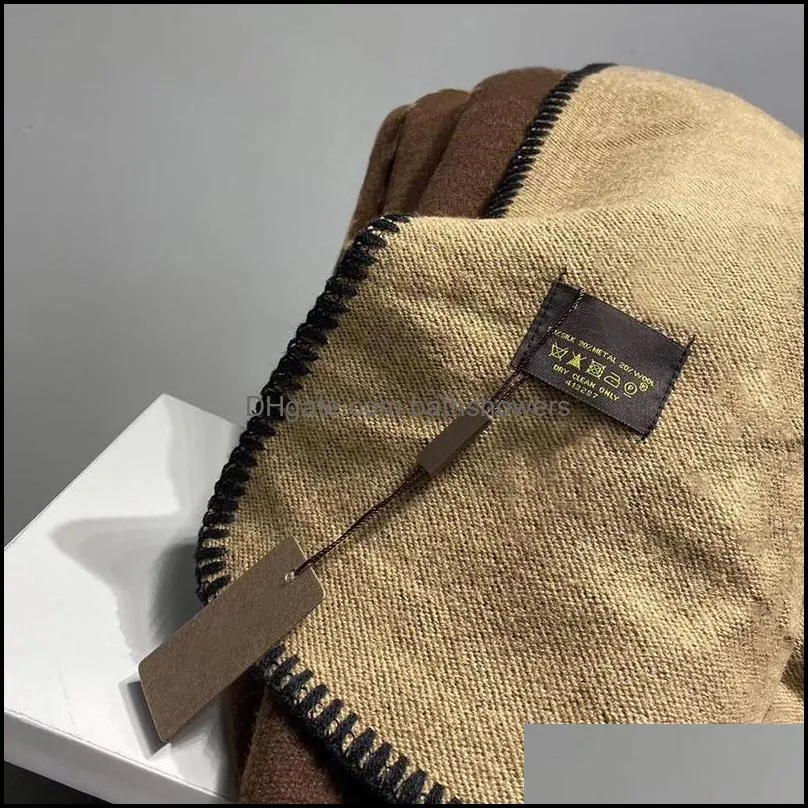letter cashmere designer blanket soft wool scarf shawl portable warm plaid sofa bed fleece knitted throw 130*160cm