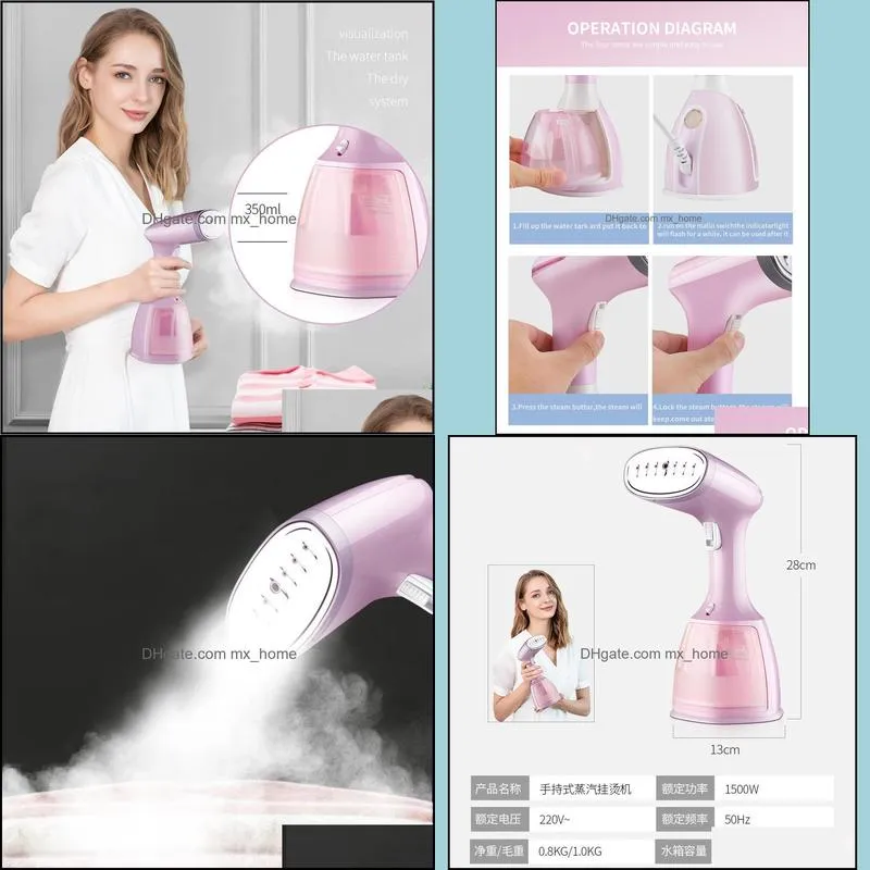 handheld garment steamer 1500w household fabric steam iron 350ml mini portable vertical fast-heat for clothes ironing