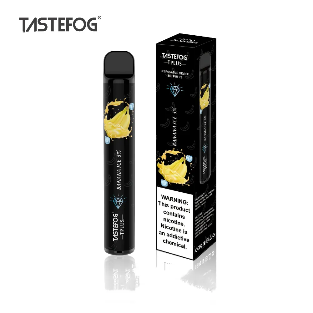 100% originele Tastefog Tplus 800 Puffs wegwerp E Sigaret TPD -certificering