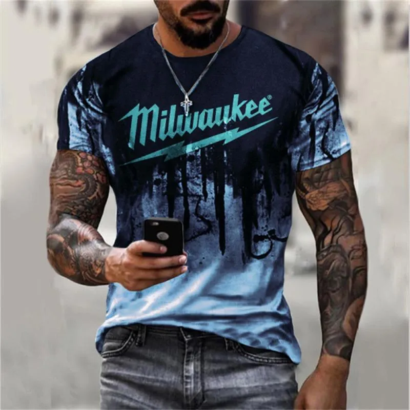 Мужские футболки Summer Mens T Рубашки Негабаритная свободная одежда винтажная модная футболка с коротким рукавом для мужской модная повседневная футболка 3D-печати