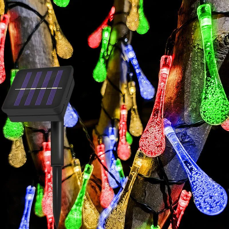 Saiten Meter Solar Lampe Leistung 100 LEDS LED String Fairy Lichter Girlanden Garten Weihnachten Dekor Für Außen BeleuchtungLED