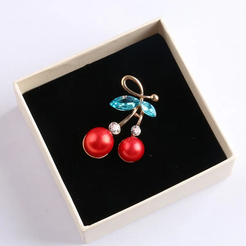 Stylish Pearl Cherry Brooch For Women 5 Unique Designs With Cherry
