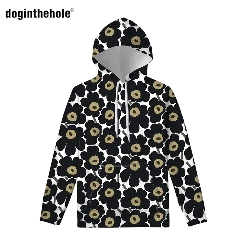 Doginthehole Hoodies for Woman Poopy Print SweatShirt With Hooded Woman Long Sleeve Pullover Woman Autumn Plus Size Women Cloth 201202