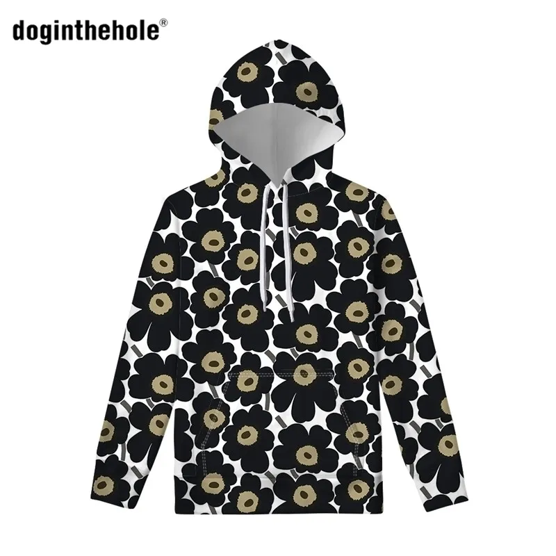 Doginthehole hoodies voor vrouw Poopy print sweatshirt met capuchon Vrouw lange mouw pullover vrouw herfst plus size dames doek 201202