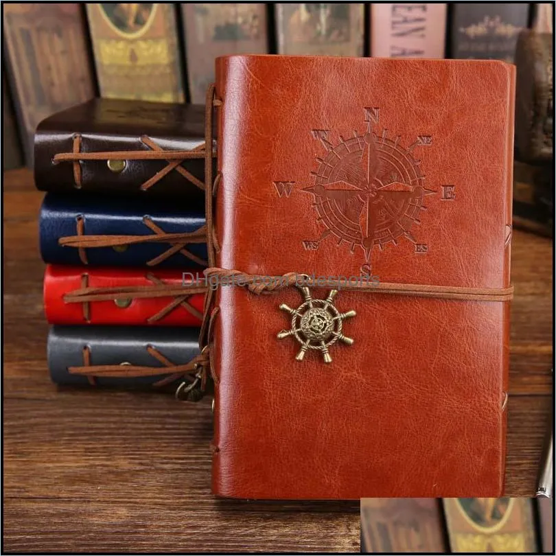 1Pcs/set New Diary Notebook Vintage Pirate Note Book Replaceable Traveler Notepad Book Leather Cover Blank Notebook