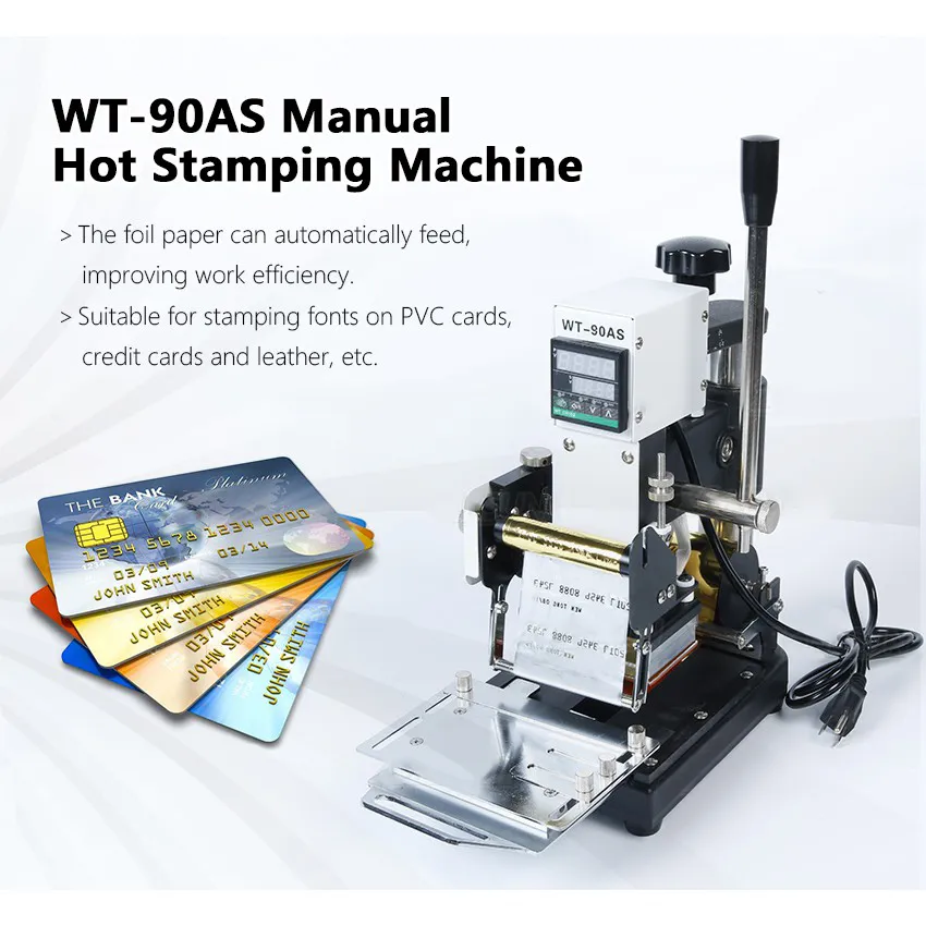 Pvc Card Embosser Industrial Equipment Emboss Number Machine 68D