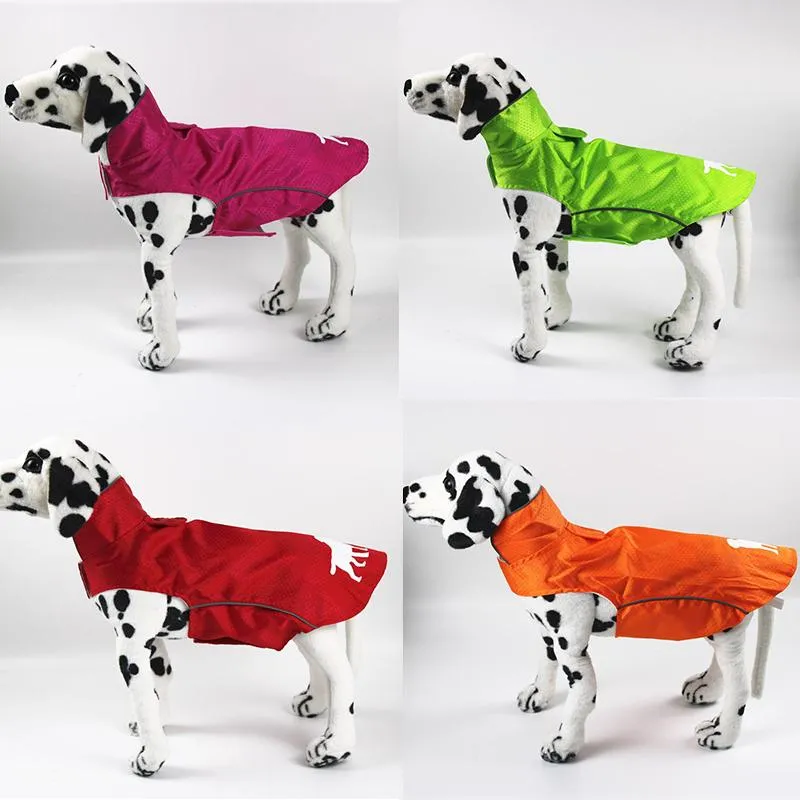 Vêtements de chien imperméable pour animaux de compagnie manteau de gilet réfléchissant pour petits moyens grands chiens vêtements imperméable coupe-vent extérieur crème solaire manteau de chien