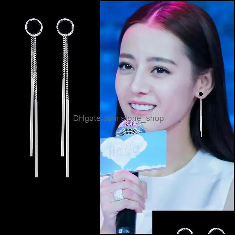clip-on & screw back arrival round clip earrings for women elegant fashion fake tassel no pierced charm jewelry ear wholesale