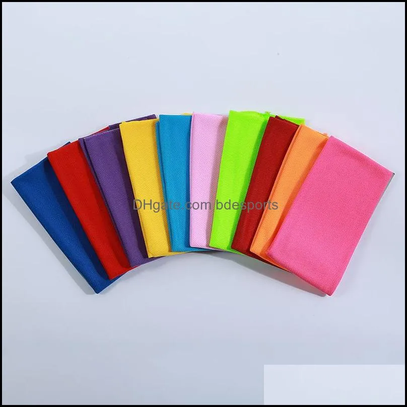 Multicolor 90*30cm Ice Cold Towel Cooling Summer Sunstroke Sports Exercise Cool Quick Dry Soft Breathable Cooling Towel