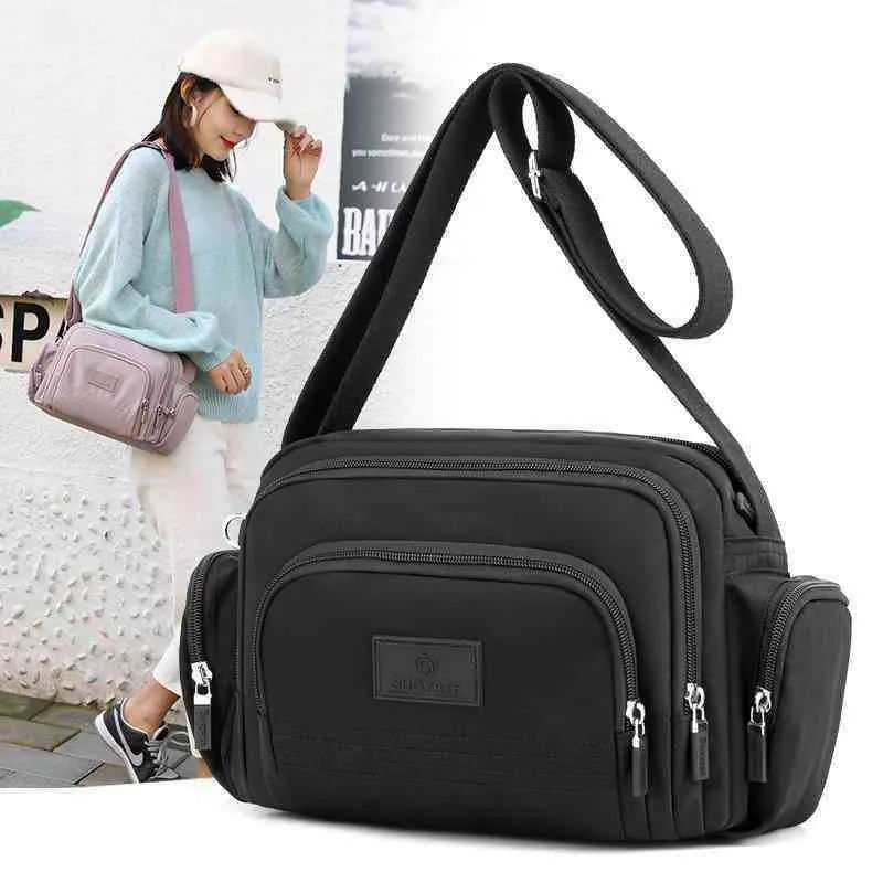 Fashion Women Nylon Shoulder Bags Messenger Bag Waterproof Crossbody Bag Handbags Tote Travel Shopper Travel Bags Purse