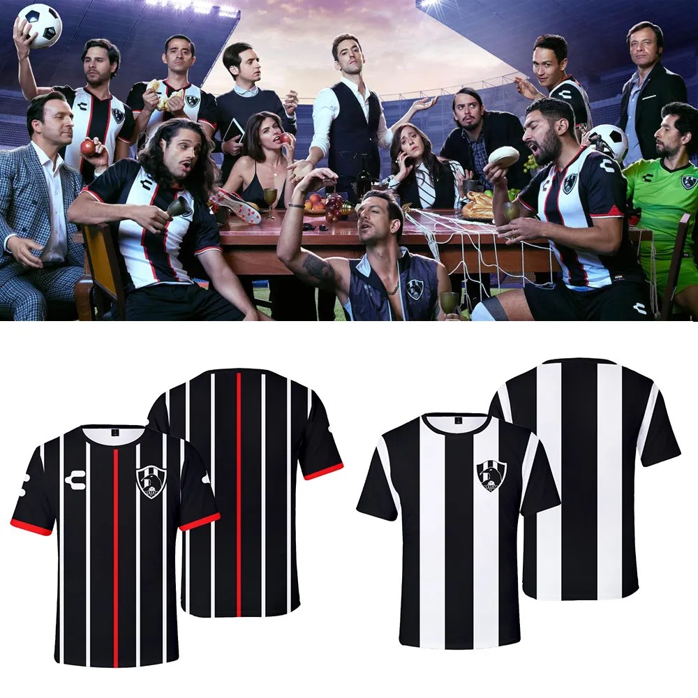 Club de Cuervos 3d Print T Shirt Women Mężczyznę dla chłopców dziewczyny Summer Fashion krótkie rękawy zabawne koszulki graficzne Klub Crows Football Jersey Cosplay