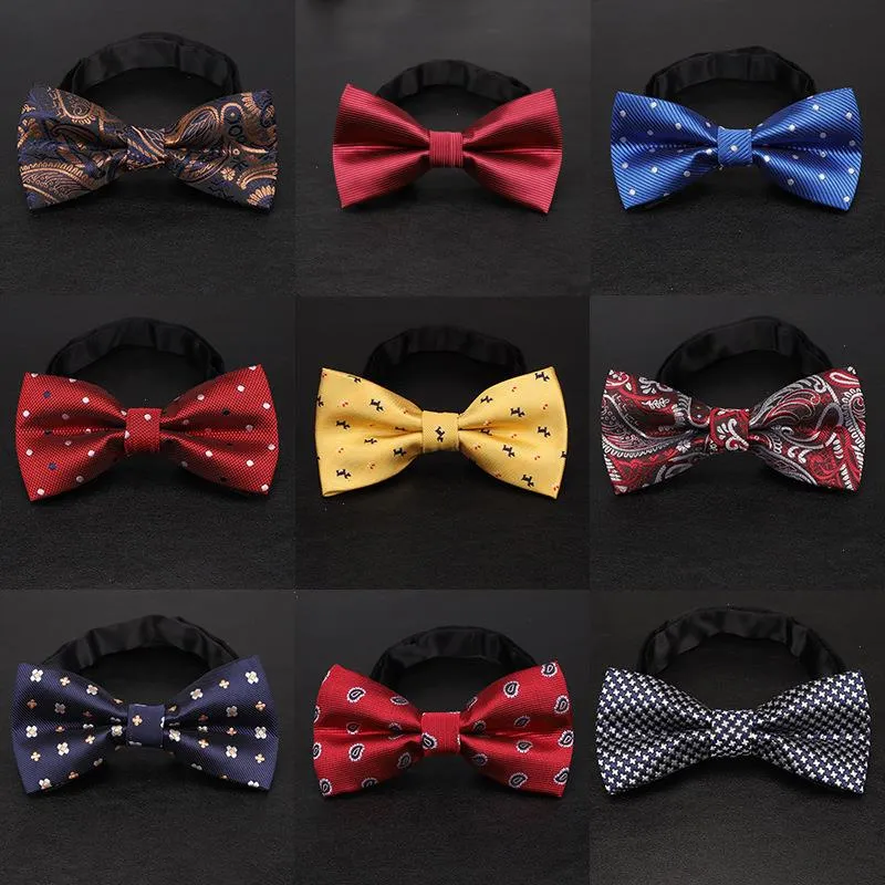 Yishline 65 Style Tie Bow Boy Tie Lig For Man Man Stain Ties Cartoon Letter Stripes Solid Fashion حفل زفاف