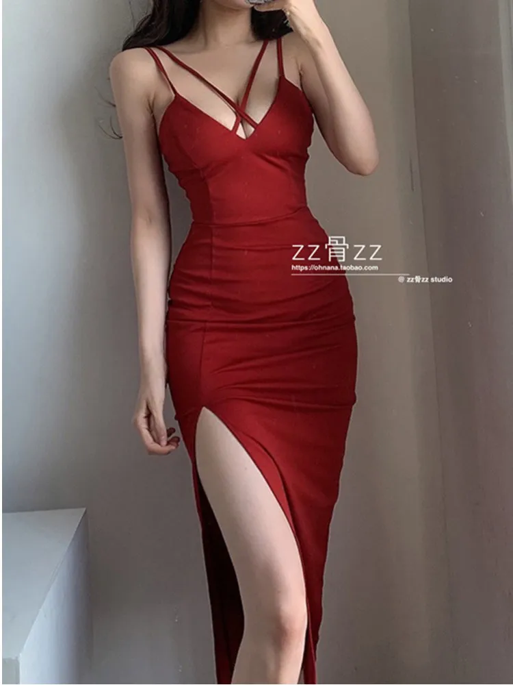 solid red dress deep v neck BeiFu Womens Vintage Deep V Neck Cocktail Dress 3/4 Sleeve Pleated Swing Dress Solid Color Maxi Dresses with Pockets (Red,XXXL), Women's, Size: 3XL,