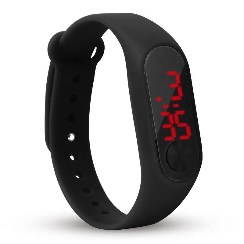 Menina de insetos liderados por esportes liderados com luz de luz vermelha do aluno eletrônico de moda de moda explosiva Bracelete de casal Reloj Hombre