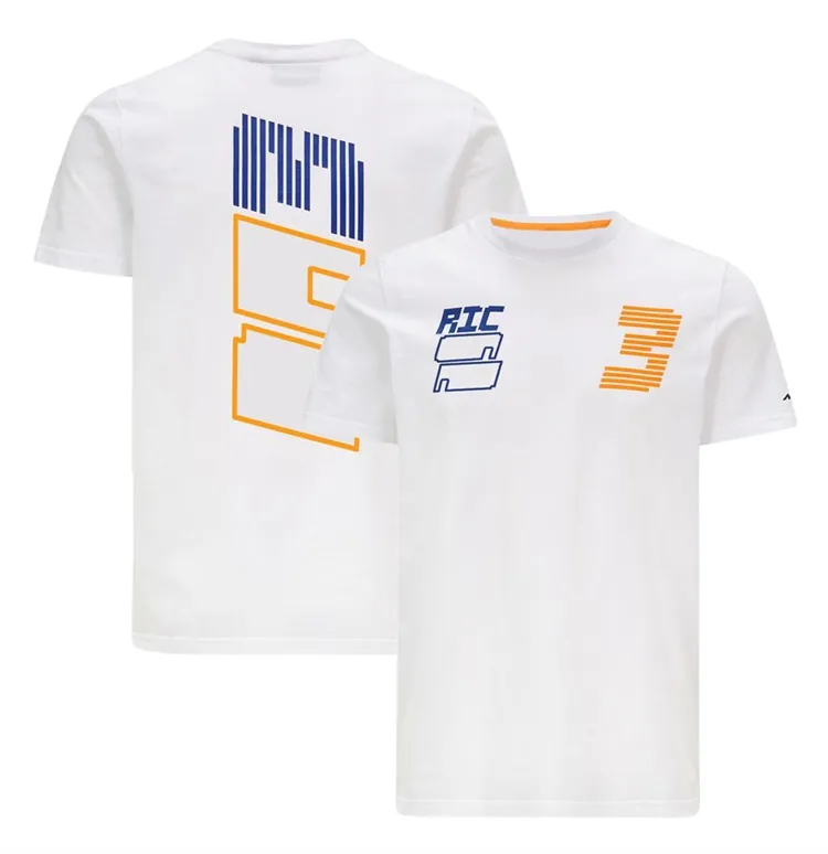 F1 Formule 1 teamuniform 2022 officieel hetzelfde race-uniform heren casual T-shirt met ronde hals en korte mouwen kan worden aangepast