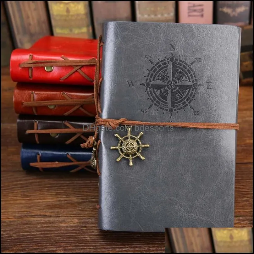 1Pcs/set New Diary Notebook Vintage Pirate Note Book Replaceable Traveler Notepad Book Leather Cover Blank Notebook