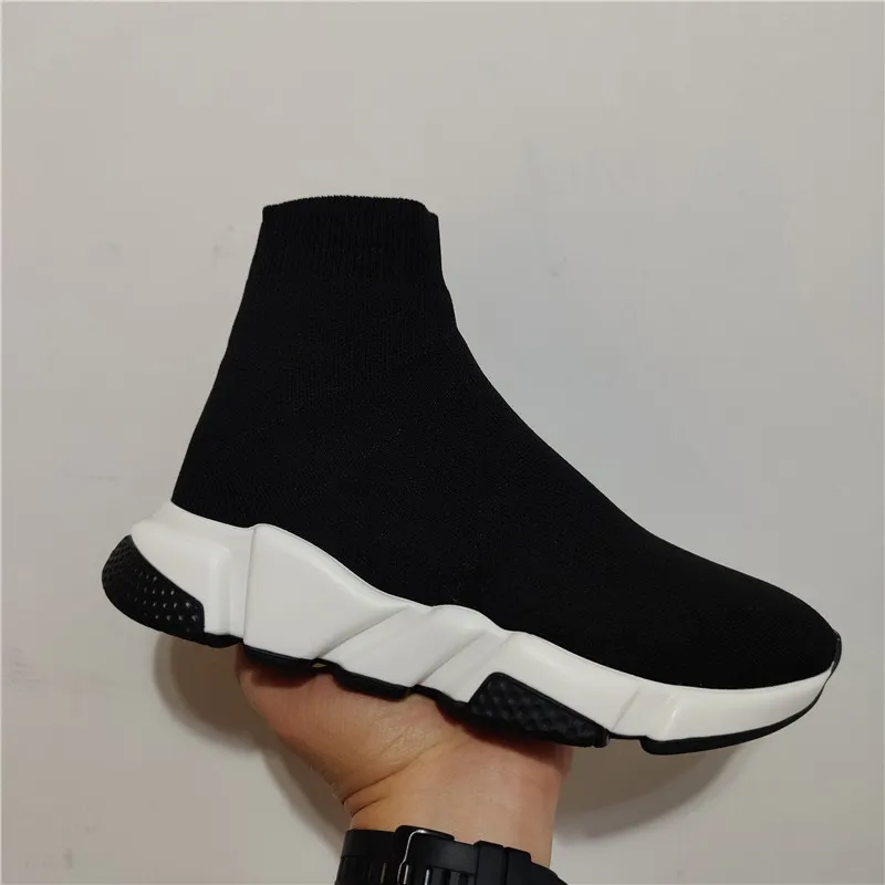 Designer Speed ​​Trainer Chaussures Casual à vendre Lace Up Fashion Chaussettes plates Bottes Speed ​​2.0 Hommes Femmes Runner Baskets avec sac à poussière Taille 35-45