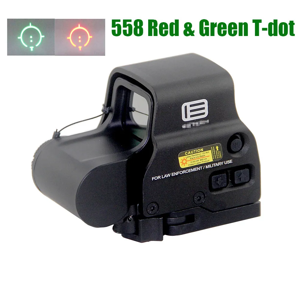 558 RED GREED DOT Ambito olografico G33 3X Magnificatore Caccia HHS Reflex Sight Tactical Fulescope con supporto da 20 mm per Airsoft