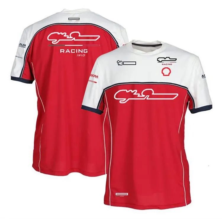 T-shirt F1 Driver Męski i kobiety wyścigowy kombinezon wyścigowy Krótkoczerwiecze Lapel Polo Shirt SAM KOSIĘŻENIE PLUS MOŻE MOŻE MOŻE