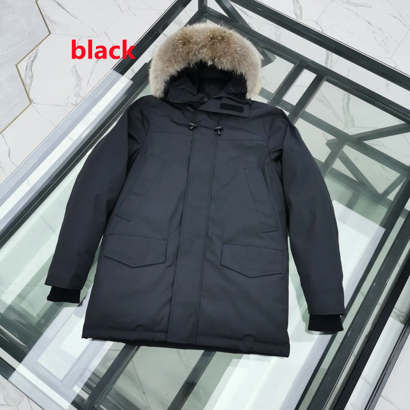 Mens Outerwear coats Winter outdoor leisure sports down jacket white duck windproof long leather collar cap warm real_voghion.com